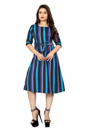Stylish Western Tea Length Skirt Dress for Women / Girls