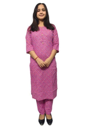 Beautiful Printed Kurti with Pant for Women's & Girls Cotton