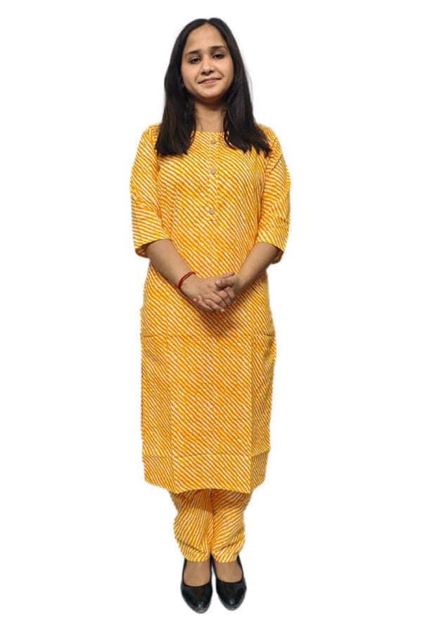 Beautiful Printed Kurti with Pant for Women's & Girls Cotton - Image 2