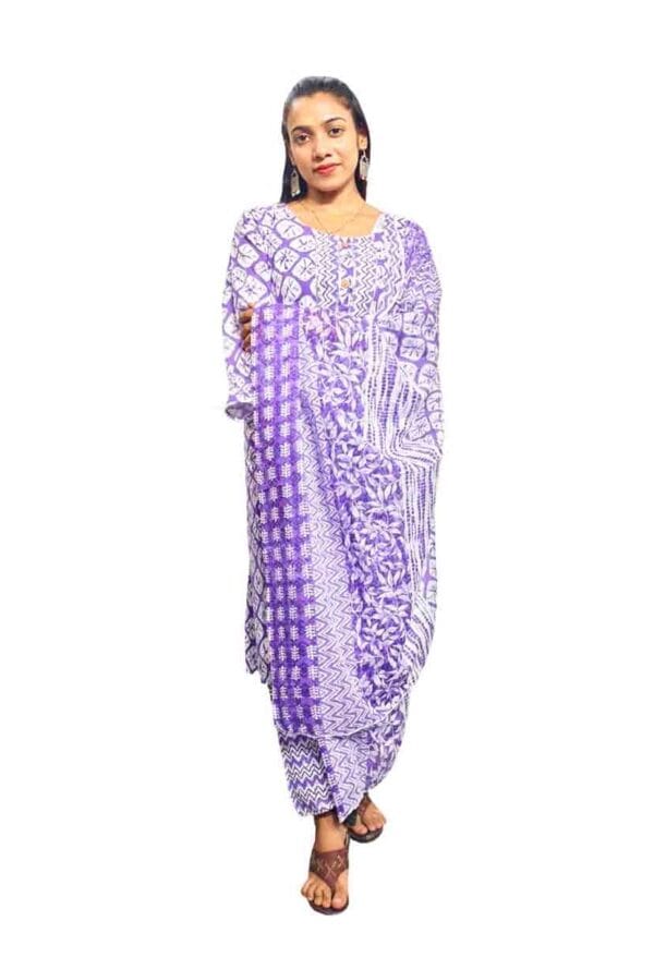 Digital Printed Kurti Pant Dupatta for Women's & Girls Cotton - Image 4