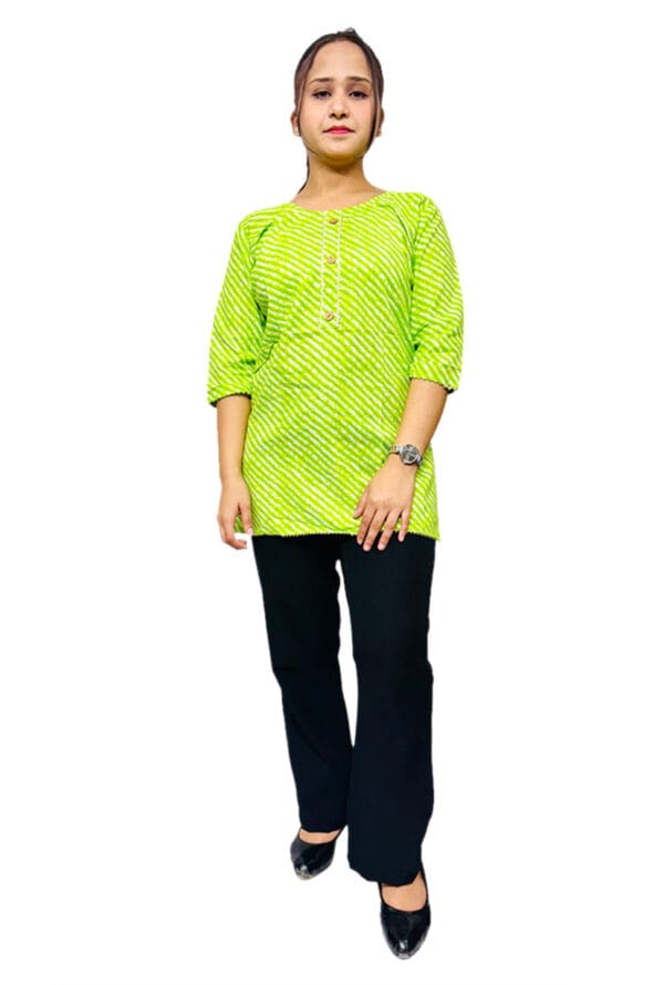 Trendy Casual Cotton 60:60 Short Kurti for Women's & Girls - Image 4