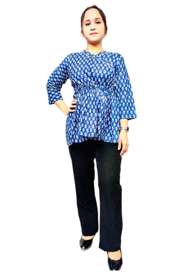Trendy Casual Cotton 60:60 Short Kurti for Women's & Girls - Image 3