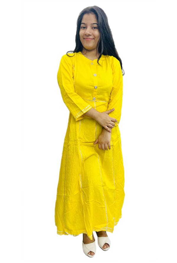 Digital Prtint Designer Work Gown for Women & Girls - Image 2