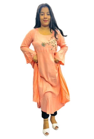 Digital Prtint Designer Work Gown for Women & Girls