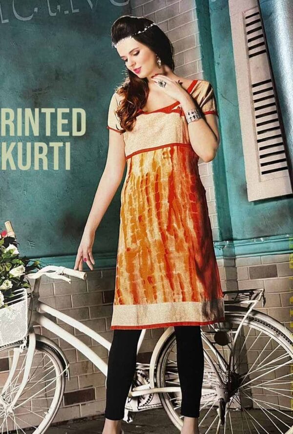 Multicolor Kurti with Digital Print Casual Wear Dress for Women - Image 7