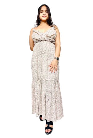 Fit and Flare Maxi/Full Ankle Length Dress for Girls & Women