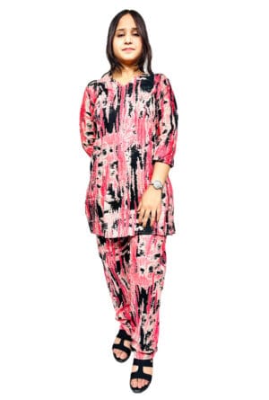 Stylish Cotton 60:60 Printed Co-Ord Set for Women and Girls