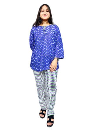 Stylish Cotton 60:60 Printed Co-Ord Set for Women and Girls