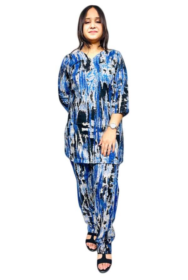 Stylish Cotton 60:60 Printed Co-Ord Set for Women and Girls - Image 4