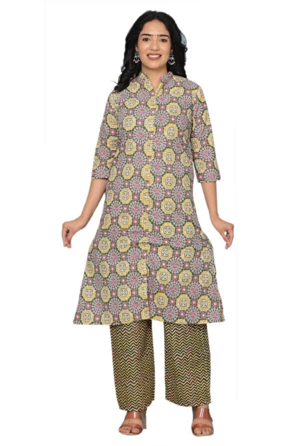 Stylish Cotton Multiple Printed Co-Ord Set for Women & Girls - Image 5