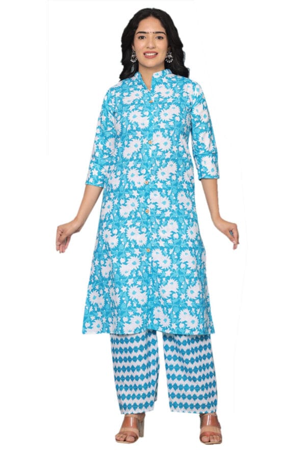 Stylish Cotton Multiple Printed Co-Ord Set for Women & Girls - Image 7