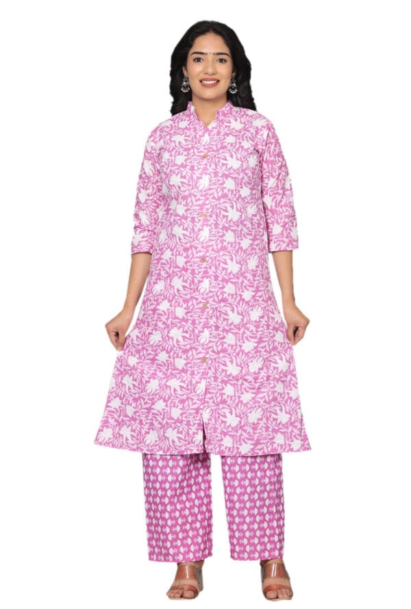 Stylish Cotton Multiple Printed Co-Ord Set for Women & Girls - Image 8