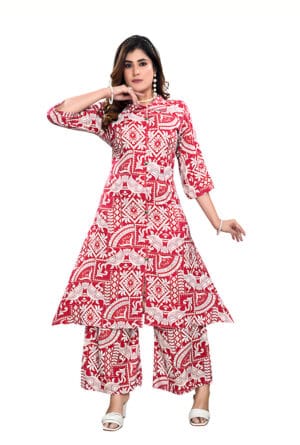 Stylish Rayon Digital Printed Co-Ord Set for Women & Girls
