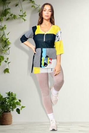 Digital Printed Multicolor Design Short Kurti for Women's & Girls