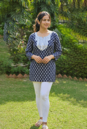 Stylish Embroidered Short Kurti for Women