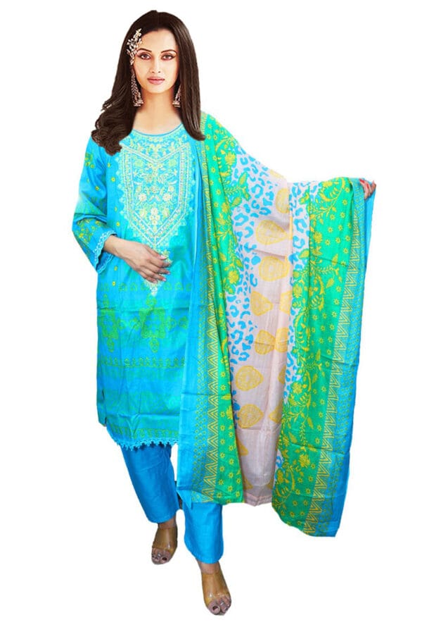 Digital Prtint Embroidery Work Pakistni Suit for Women/Girls - Image 5