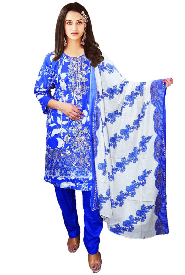 Digital Prtint Embroidery Work Pakistni Suit for Women/Girls