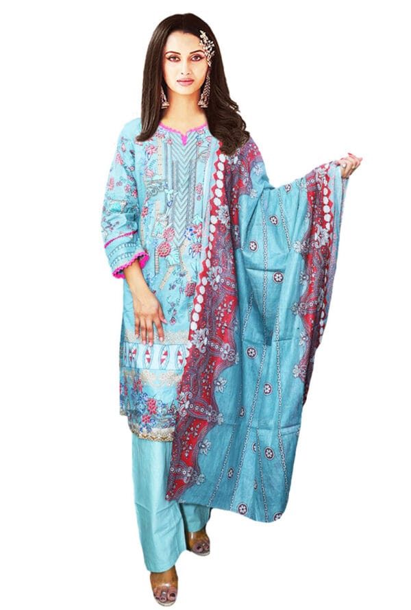 Digital Prtint Embroidery Work Pakistni Suit for Women/Girls - Image 7