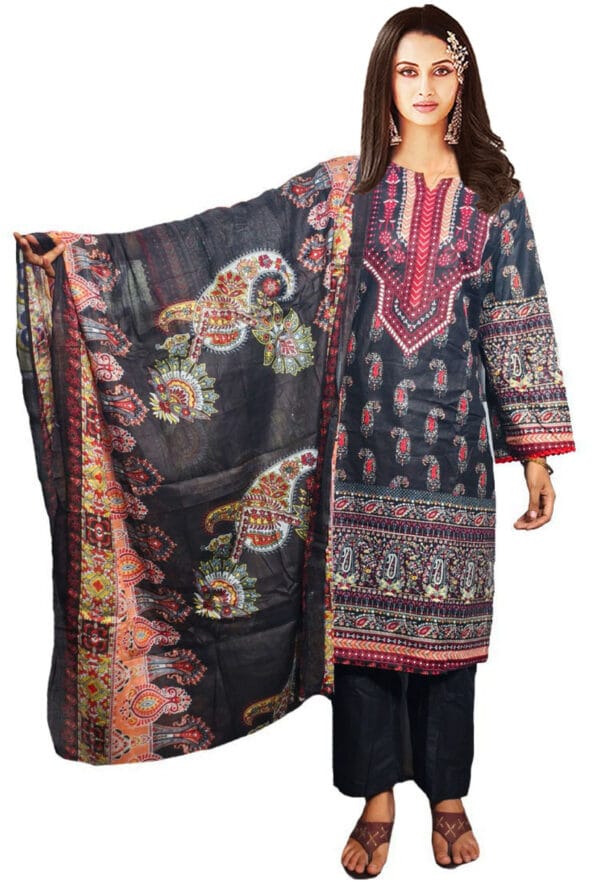 Digital Prtint Embroidery Work Pakistni Suit for Women/Girls - Image 8
