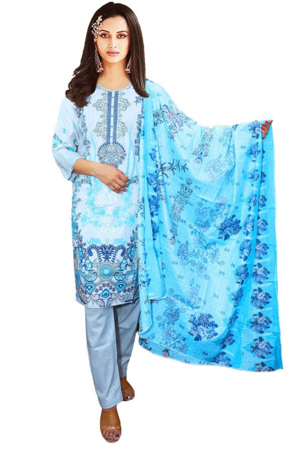 Digital Prtint Embroidery Work Pakistni Suit for Women/Girls - Image 11