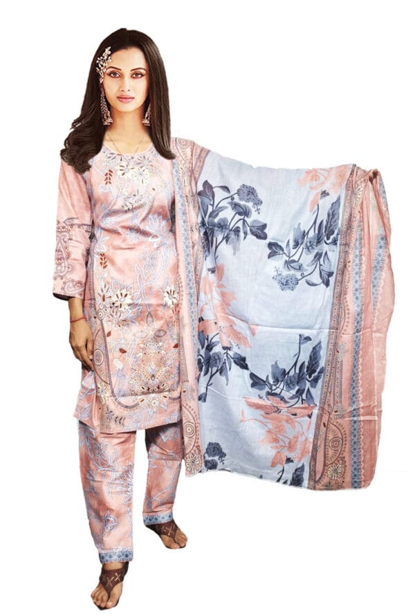 Digital Prtint Embroidery Work Pakistni Suit for Women/Girls - Image 12
