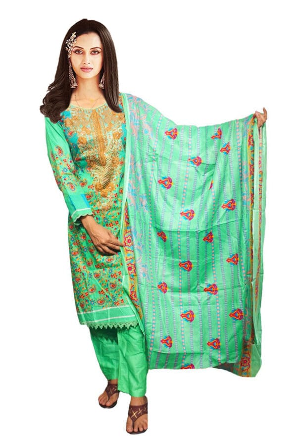 Digital Prtint Embroidery Work Pakistni Suit for Women/Girls - Image 14