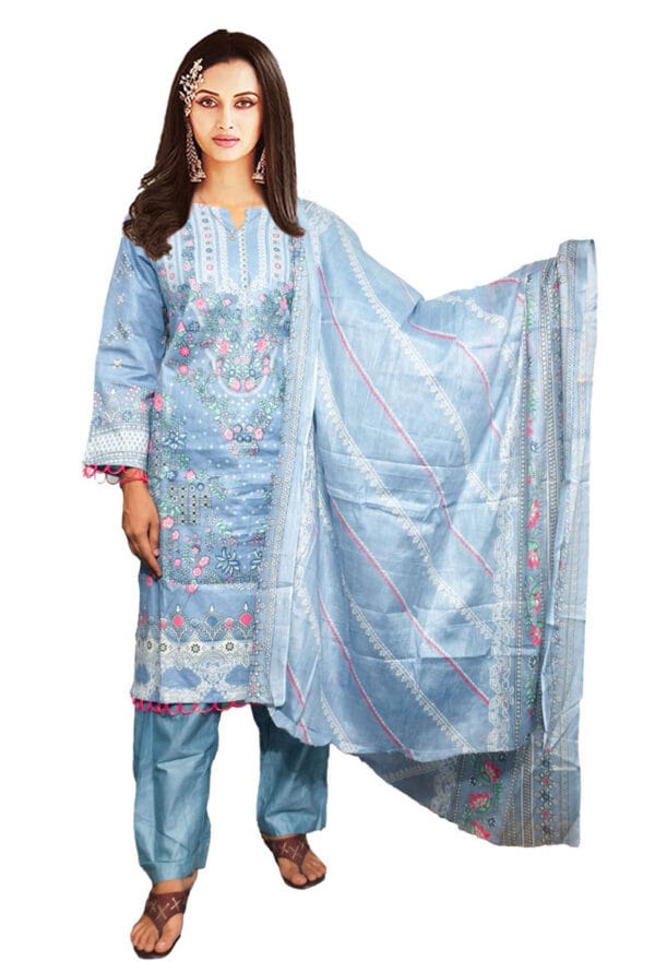 Digital Prtint Embroidery Work Pakistni Suit for Women/Girls - Image 15
