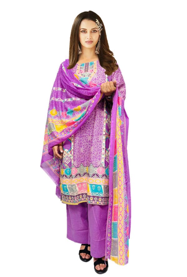 Digital Prtint Embroidery Work Pakistni Suit for Women & Girls - Image 4