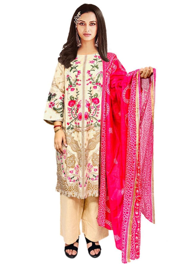 Digital Prtint Embroidery Work Pakistni Suit for Women/Girls - Image 20