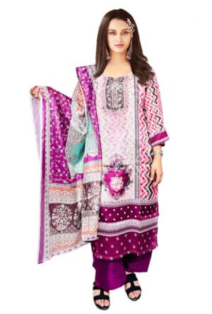 Women & Girls Digital Prtint Embroidery Work Pakistni Silk Suit