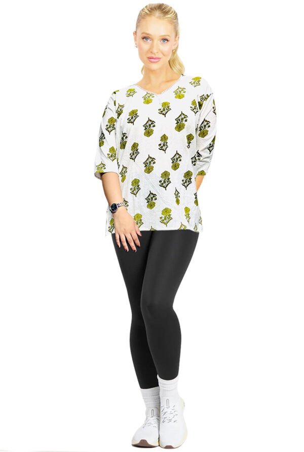 Stylish Digital Printed Above Knee Kurti for Girls & Women - Image 2