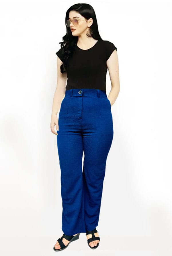Stylish Official, Casual, Regular Crepe Pant for Women & Girls - Image 5