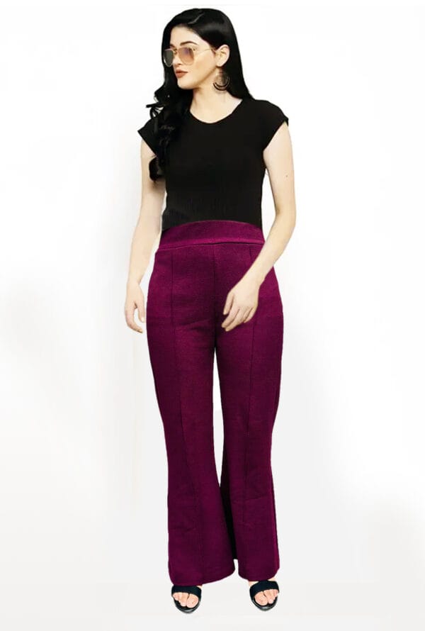 Stylish Official, Casual, Regular Crepe Pant for Women & Girls - Image 4