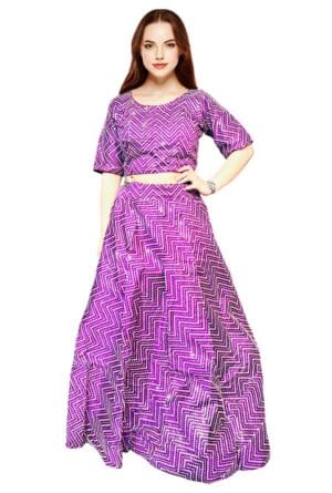 Full Embroidery Party Wear Purple Lehenga for Women and Girls