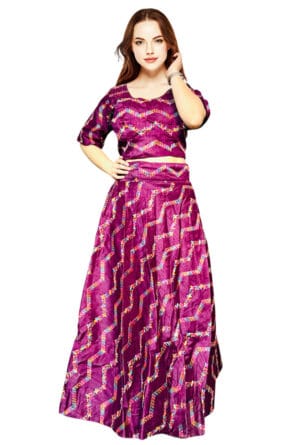 Women Full Embroidery Party Wear Designer Purple Lehenga