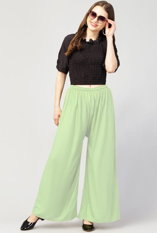 New Trending Colors Free Size Palazzo for Women and Girls - Image 7