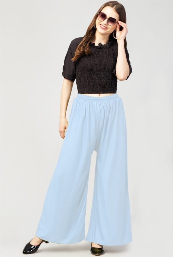New Trending Colors Free Size Palazzo for Women and Girls - Image 8