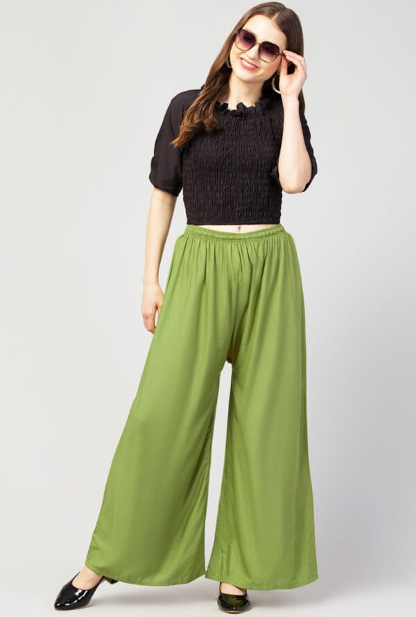 New Trending Colors Free Size Palazzo for Women and Girls - Image 12