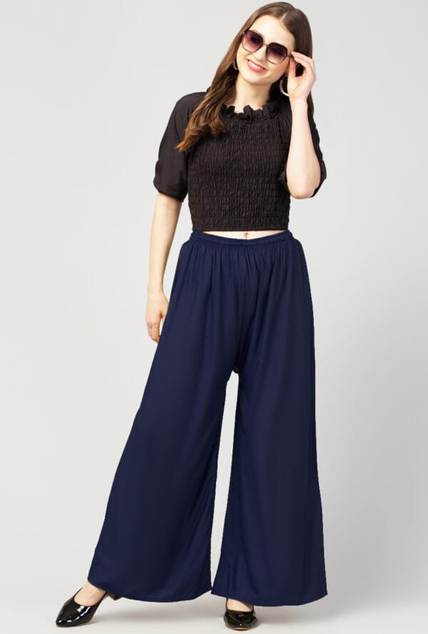 New Trending Colors Free Size Palazzo for Women and Girls - Image 19