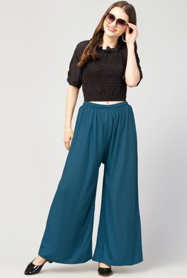 New Trending Colors Free Size Palazzo for Women and Girls - Image 22