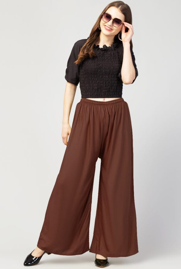 New Trending Colors Free Size Palazzo for Women and Girls - Image 24