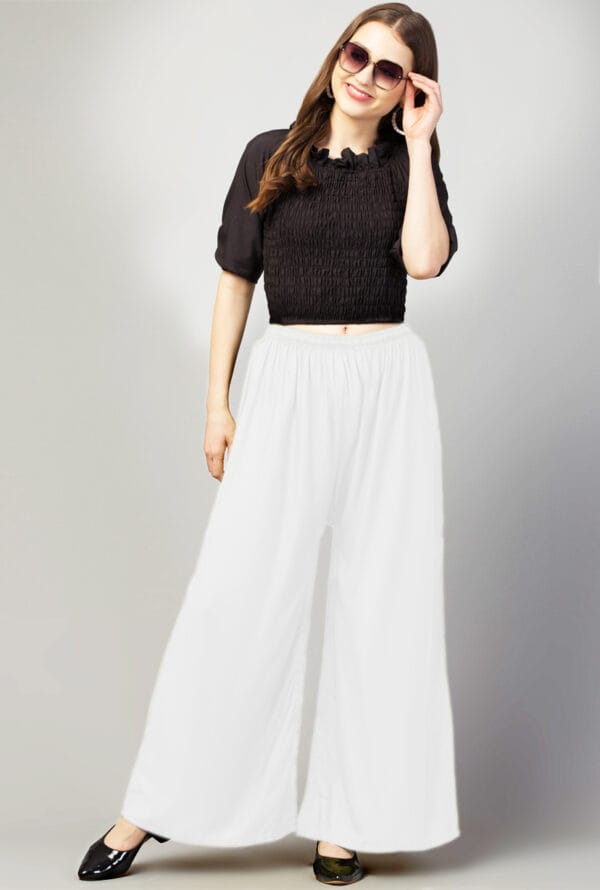 New Trending Colors Free Size Palazzo for Women and Girls - Image 26