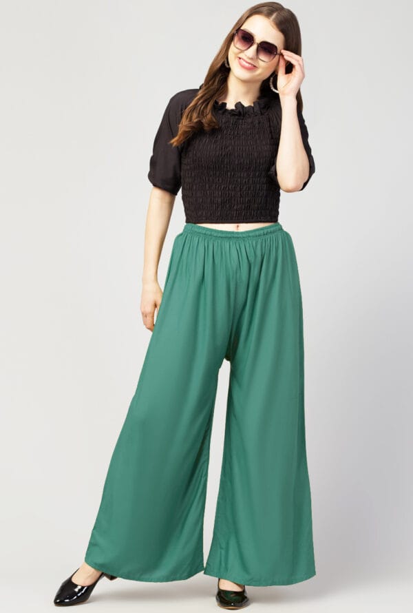 New Trending Colors Free Size Palazzo for Women and Girls - Image 29
