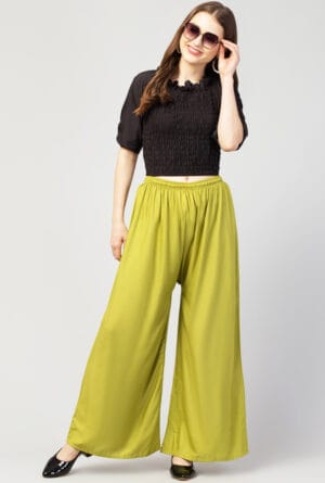 New Trending Colors Free Size Palazzo for Women and Girls