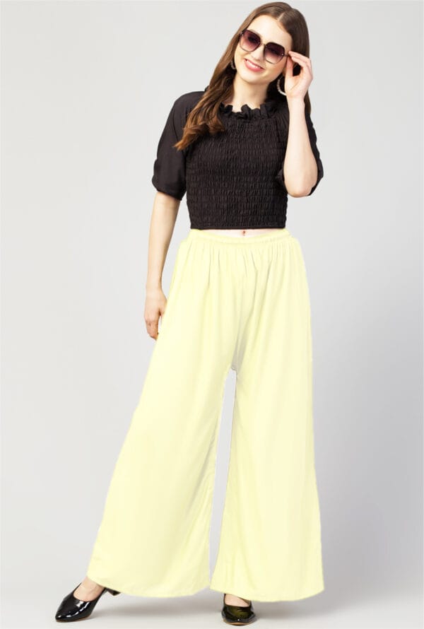 New Trending Colors Free Size Palazzo for Women and Girls - Image 30