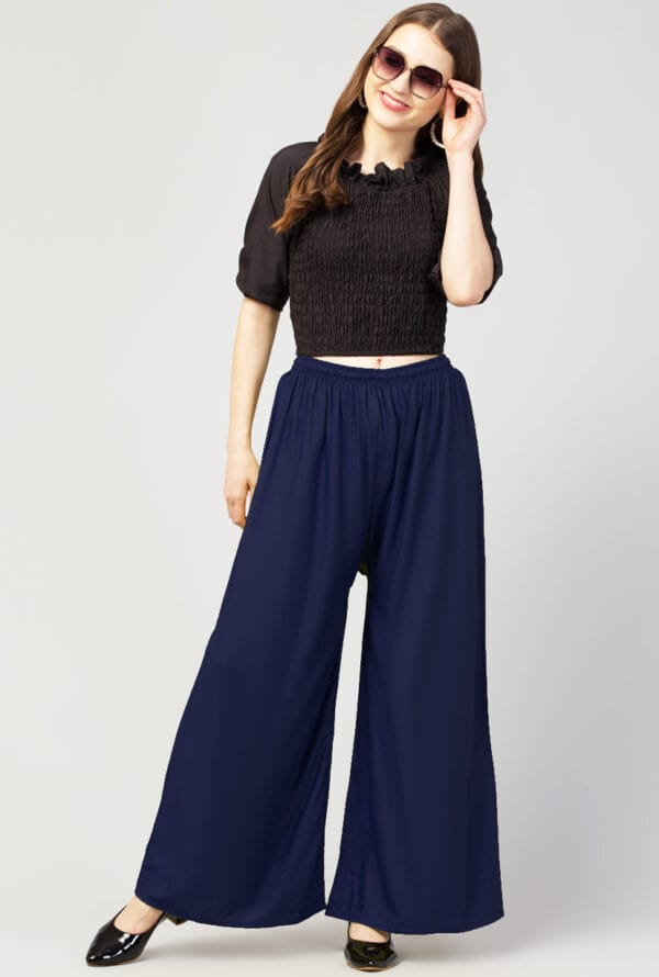 New Trending Colors Free Size Palazzo for Women and Girls - Image 31
