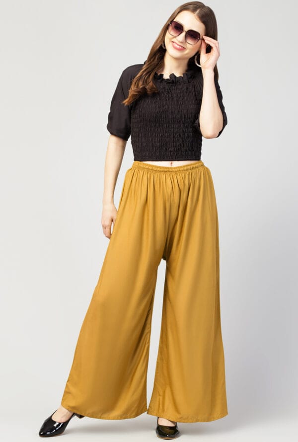 New Trending Colors Free Size Palazzo for Women and Girls - Image 33