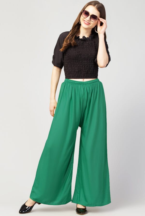 New Trending Colors Free Size Palazzo for Women and Girls - Image 35