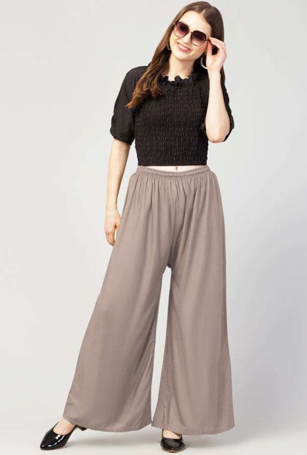New Trending Colors Free Size Palazzo for Women and Girls - Image 37