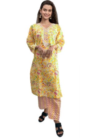 Floral Print Plus Size 3XL 4XL 5XL Kurti Pant for Women / Girls